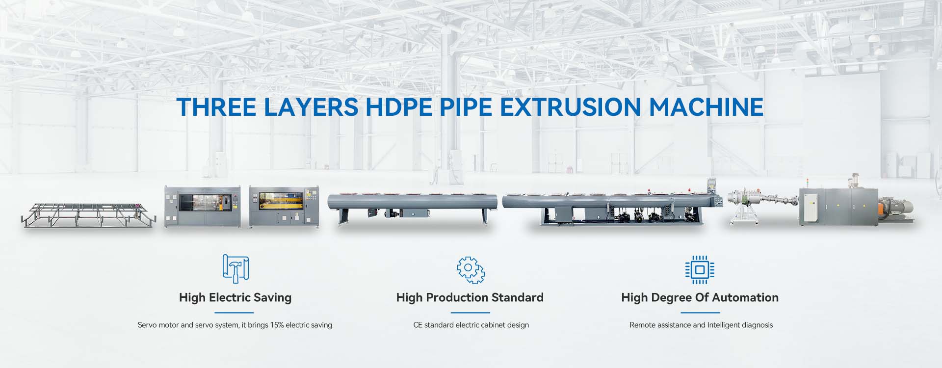 HDPE pipe extrusion machine.pic