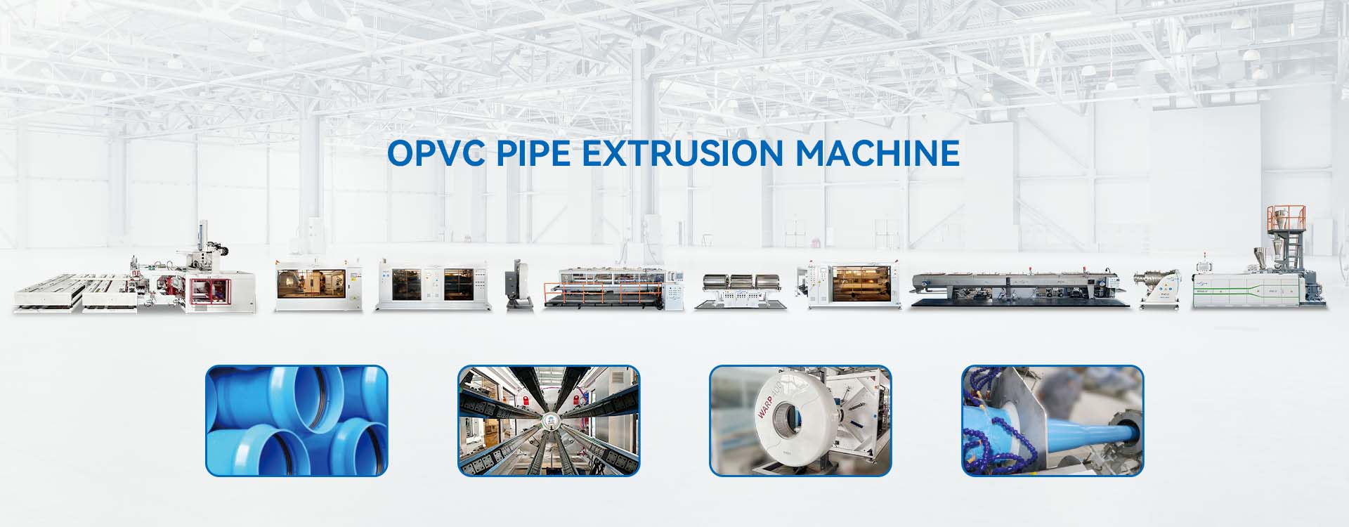 OPVC pipe extrusion machine