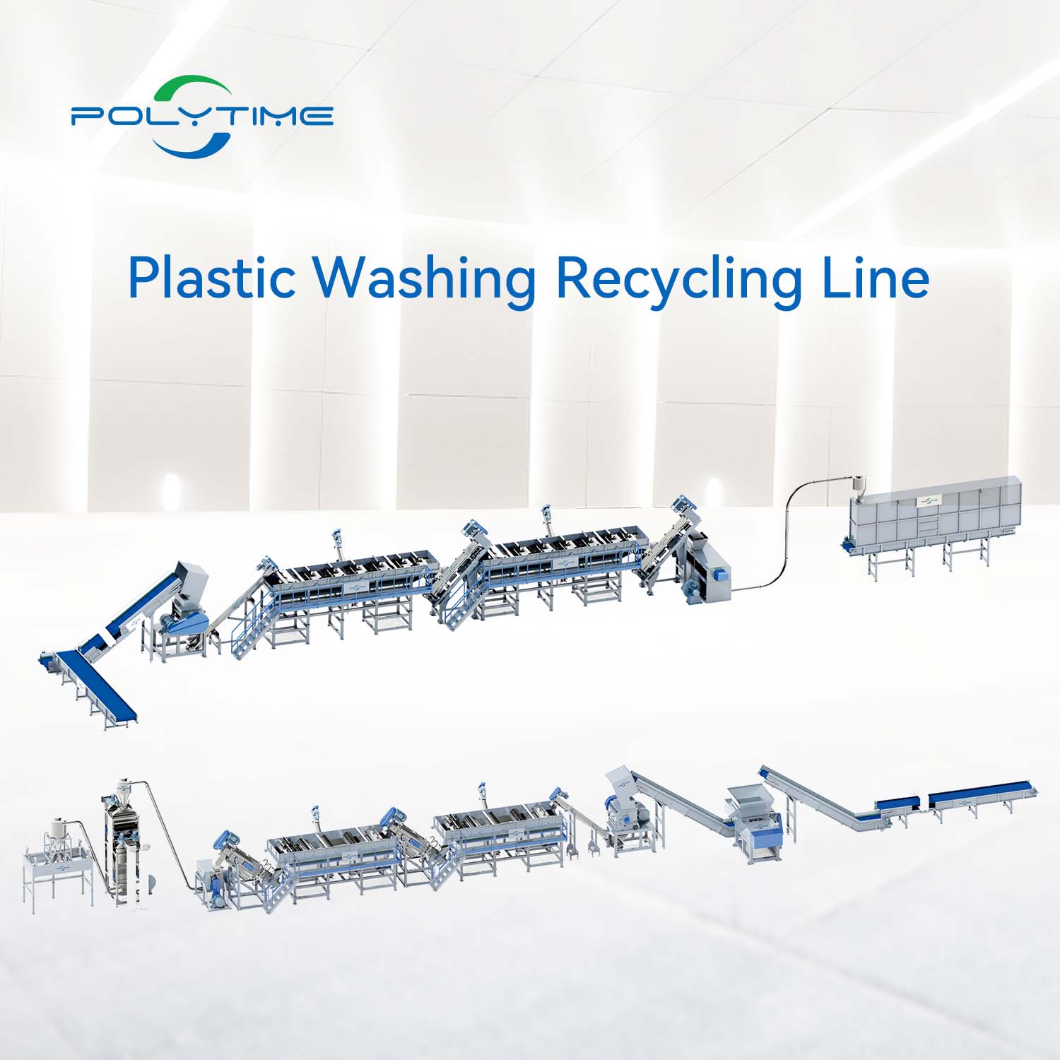 Plastic washing recycling line